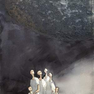 Skuggan, 38x56 akvarell-blandteknik (såld)